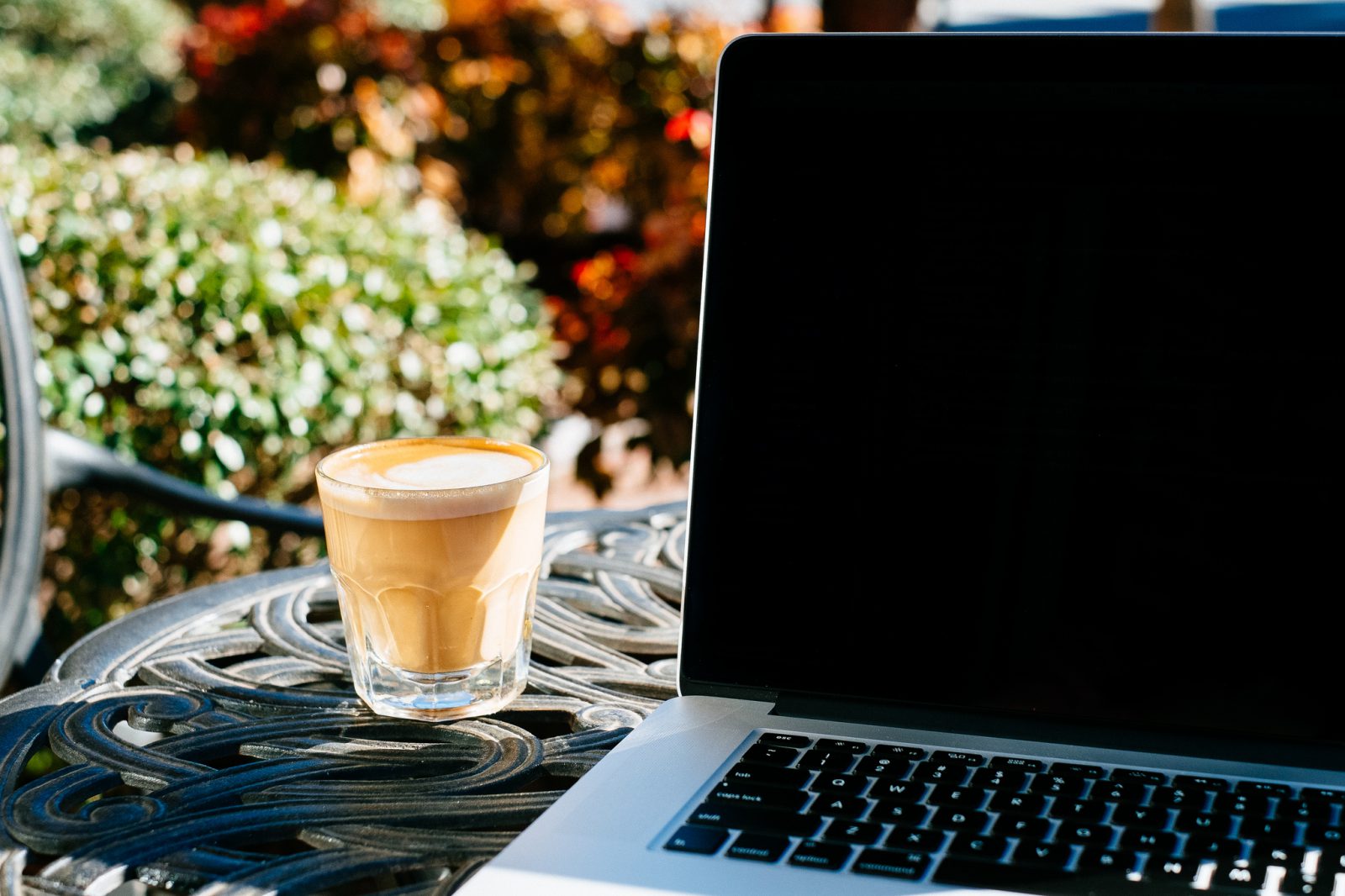 Blogging - laptop and coffee